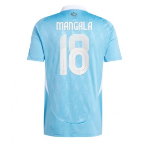 Belgie Orel Mangala #18 Venkovní Dres ME 2024 Krátký Rukáv